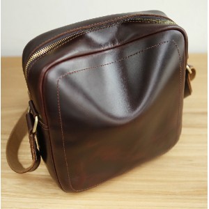 brown Best leather messenger bag men