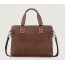 coffee Leather messenger bag briefcase