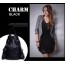 black ladies leather backpack purse