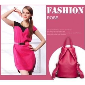 ROSE ladies leather backpack purse
