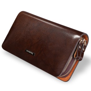 Men's genuine leather clutch, Business leather hand bag