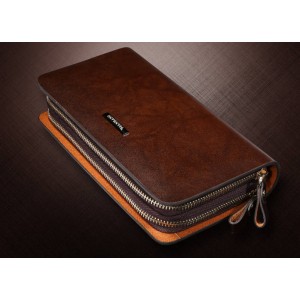 Men's genuine leather hand bag