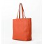 orange leather shopping bag