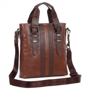 Mens bag, vintage leather shoulder bag