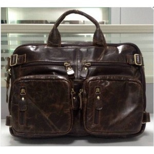 High quality briefcase, cool leather backpack