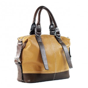khaki Leather handbag