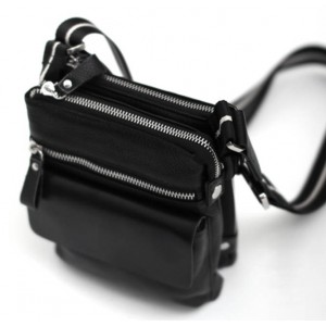 black sports messenger bag