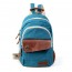 blue small sling backpack