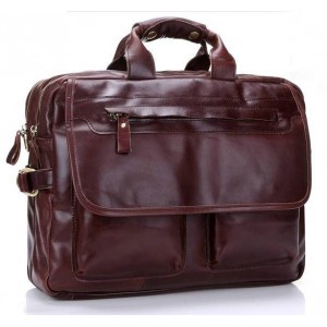 16 leather laptop shoulder bag