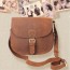 khaki leather messenger bag