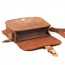 khaki leather messenger bag