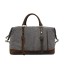 grey retro leather washed canvas bags