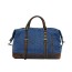 navy retro leather washed canvas bags