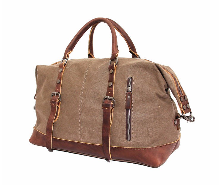 Large men and women&#39;s travel bag, retro leather washed canvas bags - BagsWish