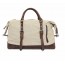 beige retro leather washed canvas bags