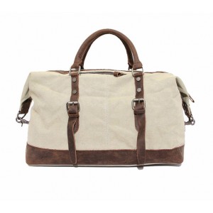 beige Large men and women's travel bag