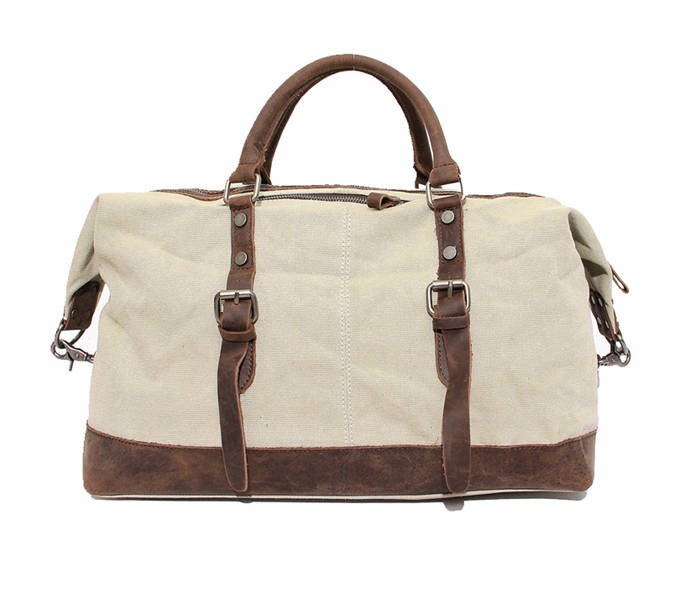 Large men and women&#39;s travel bag, retro leather washed canvas bags - BagsWish