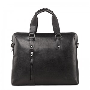 Black leather briefcase bag for men, brown leather Briefcase