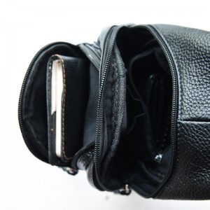 black Stylish Leather Backpack