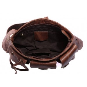 coffee Leather fanny pack