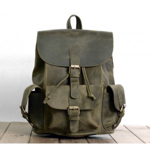 Vintage leather backpack