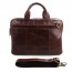 coffee leather messenger briefcase