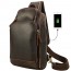 COFFEE Outdoor leisure cowhide chest pack