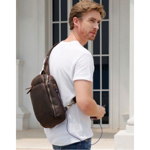 Fashion leather chest pack