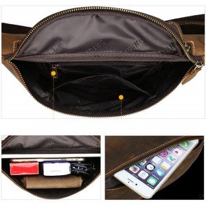 Multi-function Mens Leather Bag