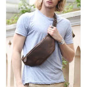 Multi-function Mens Mobile Leather Bag