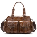 Retro Cowhide Messenger Bag