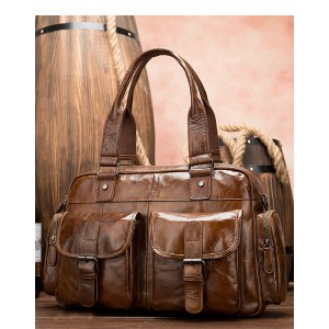 Retro Cowhide ipad Bag