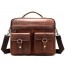 BROWN Mens Leather Messenger Bags