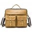 KHAKI Mens Leather Messenger Bags