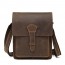 COFFEE Retro Cowhide Shoulder Bag