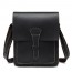 BLACK Retro Cowhide Shoulder Bag