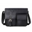 BLACK Mens Leather Messenger Bags