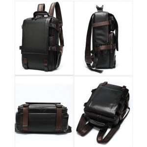 15 Inch Computer Retro Real Leather Backpacks