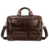 Luxury Cowhide Business Bag, High Quality Briefcase