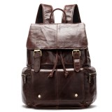 Luxury Cowhide Backpacks, Drawstring Notebook Rucksacks