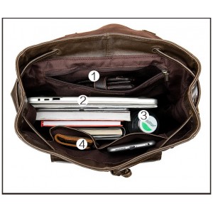 Luxury Cowhide Notebook Rucksacks