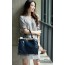 navy patent leather handbag