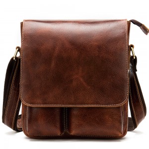 Small Cowhide Messenger Bag, Simplicity Shoulder Bag