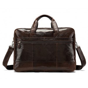 Cowhide Business Top Gents Briefcase