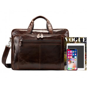 Cowhide Top Gents Briefcase