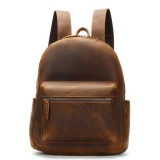 Vintage Rugged Genuine Leather Backpack