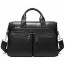 BLACK 14 Inch Notebook Leather Shoulder Bag