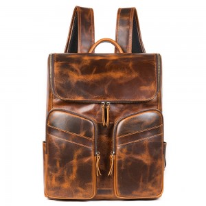 Vintage Cowhide Business Backpack