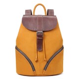 Girls Leather Backpack For College