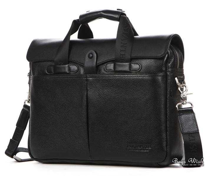 Best mens leather briefcase, black computer bag case - BagsWish